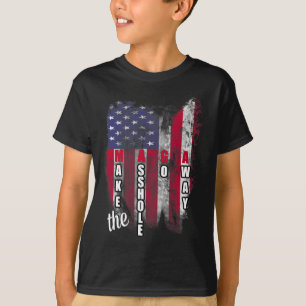 Anti Trump Grappige Mega Maak Het Gat Weg Slogan T-shirt