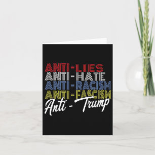 Anti Trump Haat Leugens en Fascisme Verzet Stemmin Kaart
