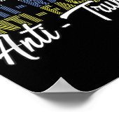 Anti-Trump haat leugens en fascisme verzet zich te Poster (Hoek)