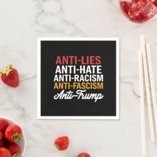 Anti Trump Haat Leugens en Fascisme Weersta Anti T Servet