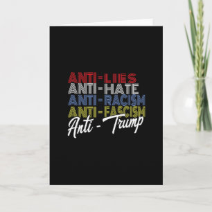 Anti Trump Haat Leugens En Fascisme Weerstaand Ste Kaart