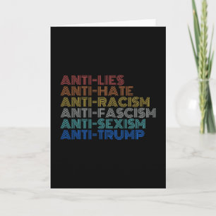 Anti Trump Haat Leugens Racisme Fascisme Isme Weer Kaart