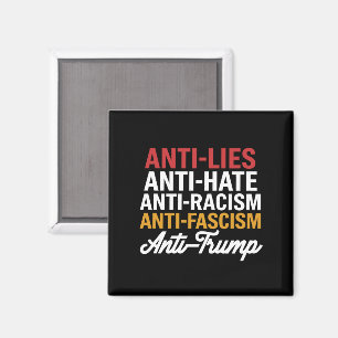 Anti-Trump Haat Liegens en Fascisme Weersta Anti-T Magneet