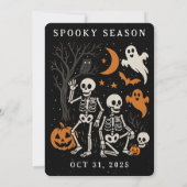 Anti Trump Halloween Skelet FDT Trump Halloween Kaart (Achterkant)