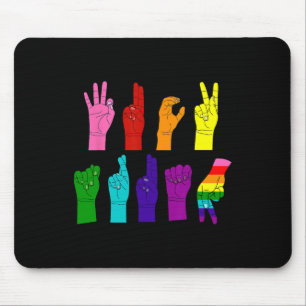 Anti Trump-handgebaar Lgbt-gebardentaal Lgbtq Rege Muismat