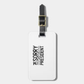 Anti-Trump Het spijt me van ons President Bagagelabel (Voorkant verticaal)