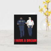 Anti Trump Ik heb een droom Politie arrestatie Tru Kaart (Gele Bloem)