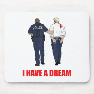 Anti Trump Ik heb een droom Politie arrestatie Tru Muismat