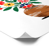 Anti-Trump Ik sta achter Canada Mexico Groenland V Poster (Hoek)