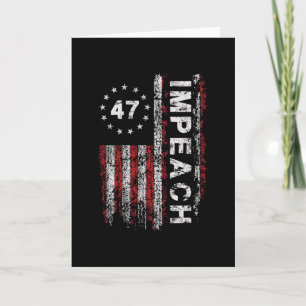 Anti Trump Impeach 47 Trump 47e President Vs Vlag Kaart