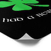 Anti Trump Irish New President Funny St. Patrick's Poster (Hoek)