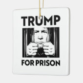 Anti-Trump Keramisch Ornament (Links)