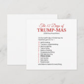 Anti Trump Kerstmis Feestdagenkaart (Voorkant / Achterkant)