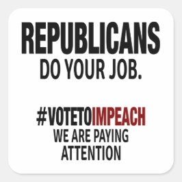 Anti Trump kleding te koop Vierkante Sticker