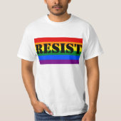 ANTI-Trump LGBTQ Resist T-shirt (Voorkant)