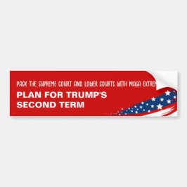 Anti-Trump MAGA extremisten Bumpersticker