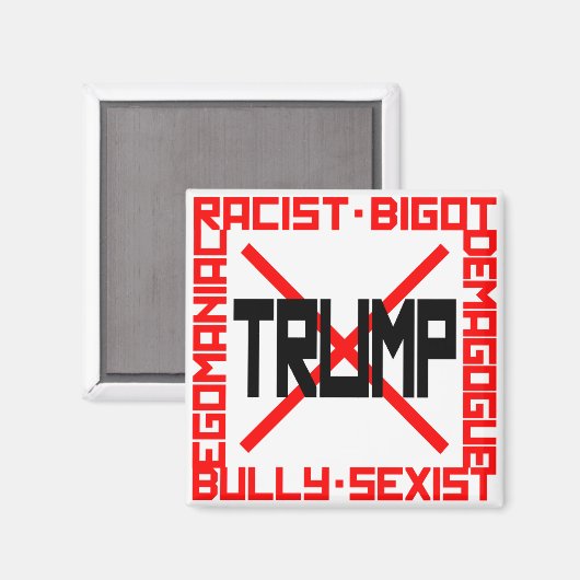 Anti-Trump Magneet (Voorkant / Achterkant)