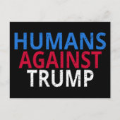 Anti-Trump - Mensen tegen Trump Briefkaart (Voorkant)