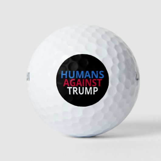 Anti-Trump - Mensen tegen Trump Golfballen (Voorkant)