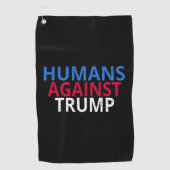 Anti-Trump - Mensen tegen Trump Golfhanddoek (Voorkant)