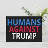 Anti-Trump - Mensen tegen Trump Kaart (Staand voorkant)