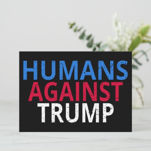 Anti-Trump - Mensen tegen Trump Kaart (Staand voorkant)
