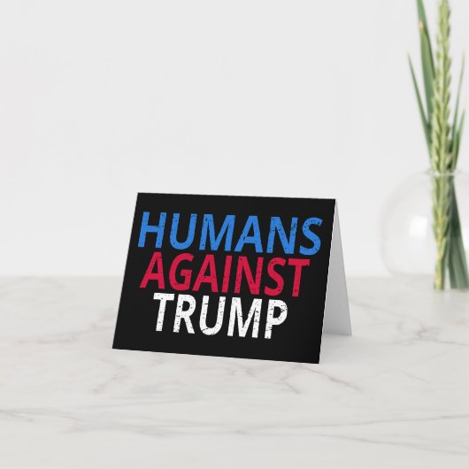 Anti-Trump - Mensen tegen Trump Kaart (Voorkant)
