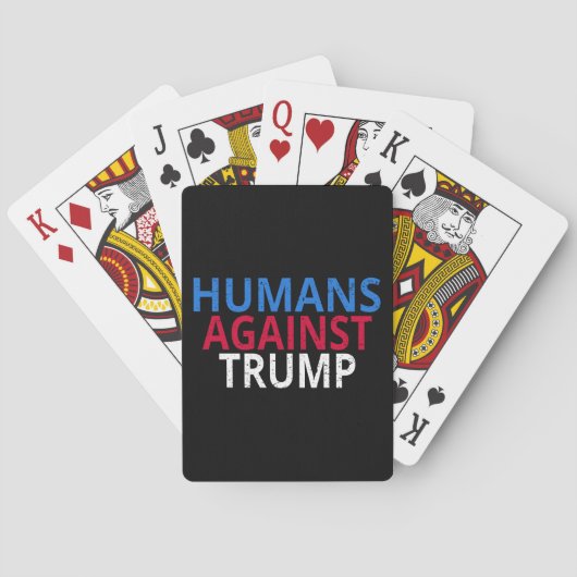 Anti-Trump - Mensen tegen Trump Pokerkaarten (Achterkant)