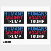 Anti-Trump - Mensen tegen Trump Rechthoekige Sticker (Vel)