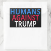 Anti-Trump - Mensen tegen Trump Rechthoekige Sticker (Tas)
