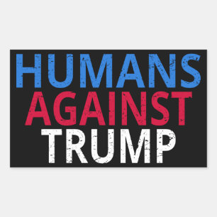 Anti-Trump - Mensen tegen Trump Rechthoekige Sticker