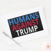 Anti-Trump - Mensen tegen Trump Rechthoekige Sticker (Envelop)