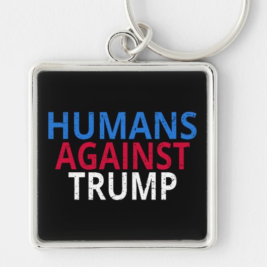 Anti-Trump - Mensen tegen Trump Sleutelhanger (Voorkant)