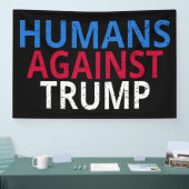 Anti-Trump - Mensen tegen Trump Spandoek (Beurs)