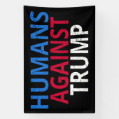 Anti-Trump - Mensen tegen Trump Spandoek (Verticaal)