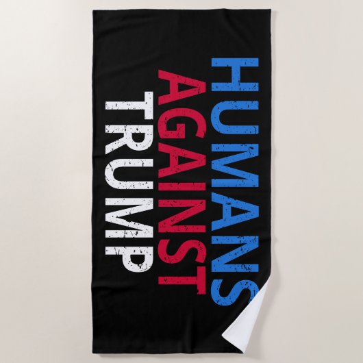 Anti-Trump - Mensen tegen Trump Strandlaken (Voorkant)