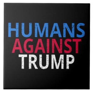 Anti-Trump - Mensen tegen Trump Tegeltje