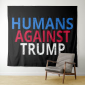 Anti-Trump - Mensen tegen Trump Wandkleed (In Situ (horizontaal))