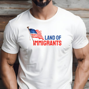 Anti-Trump merch protest vlag blauw rood T-shirt