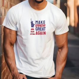 Anti-Trump merch protest vlag blauw rood T-shirt