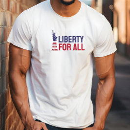 Anti-Trump merch protest vlag blauw rood T-shirt