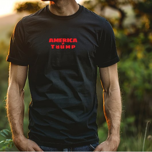 Anti-Trump merchandise protest rood T-shirt