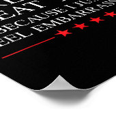 Anti-Trump merchandise voor liberalen & amp; Poster (Hoek)