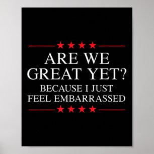 Anti-Trump merchandise voor liberalen en AMP; voor Poster