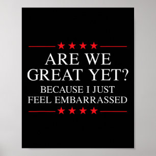 Anti Trump merchandise voor progressief en liberaa Poster