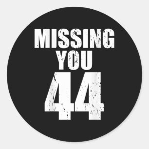 Anti Trump Mist Je 44 Pro Obama Design Ronde Sticker