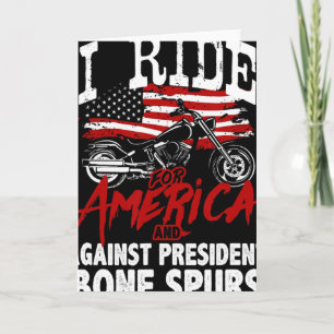 Anti Trump-motorrijder verzet zich tegen president Kaart