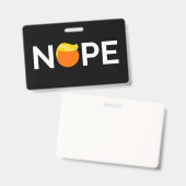 Anti-Trump - Nee Editie Badge (Voor- en achterkant)