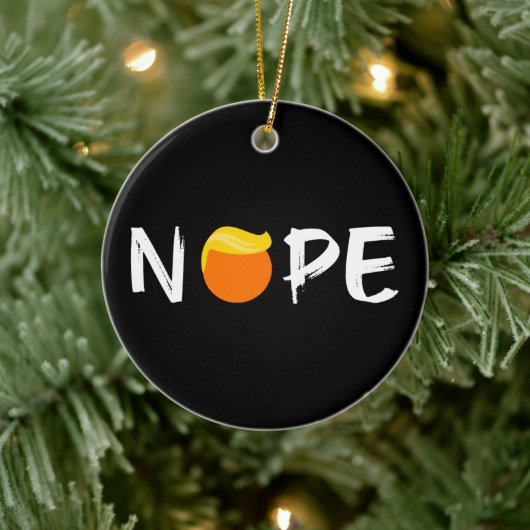 Anti-Trump - Nee Editie II Keramisch Ornament (Boom)