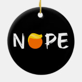 Anti-Trump - Nee Editie II Keramisch Ornament (Achterkant)